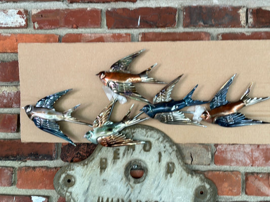 Metallic Barn Swallow, Wall Decor