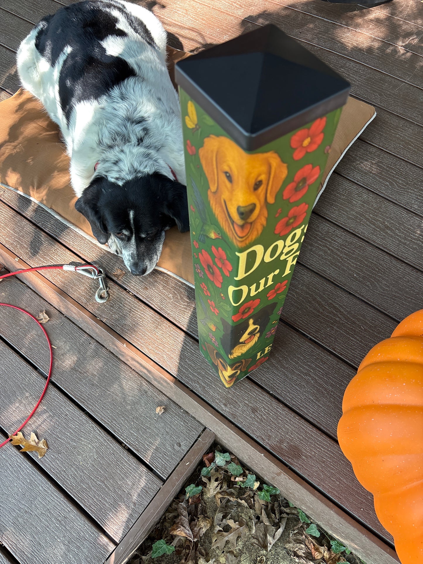 Designer Garden Post - Dogs Are Our Friends, Let’s Walk - 24 Inches Tall