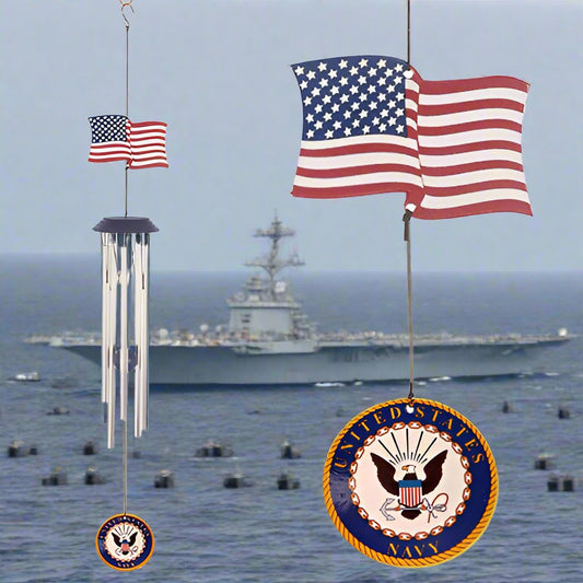 Chime Navy Flag Topper