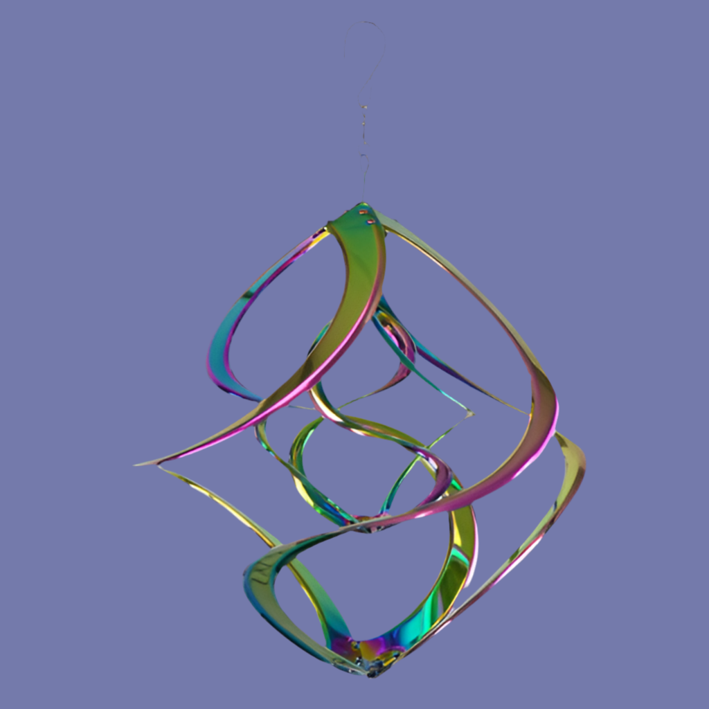 Double Cosmix Rainbow Wind Spinner - 14 inch