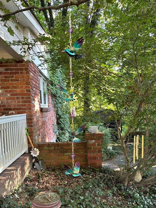 Beautiful Hanging hummingbird Tree  & Porch decor