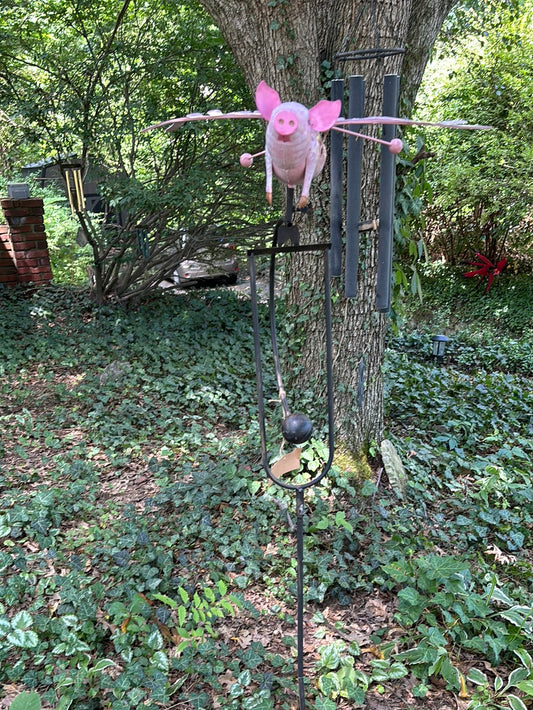 The Pink Rocker Balancing Flying Pig