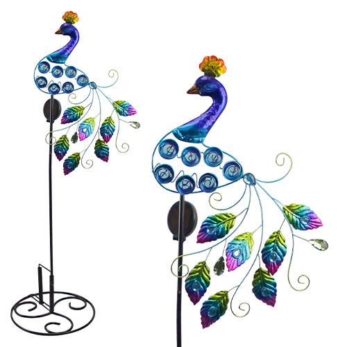 Stake Solar Peacock