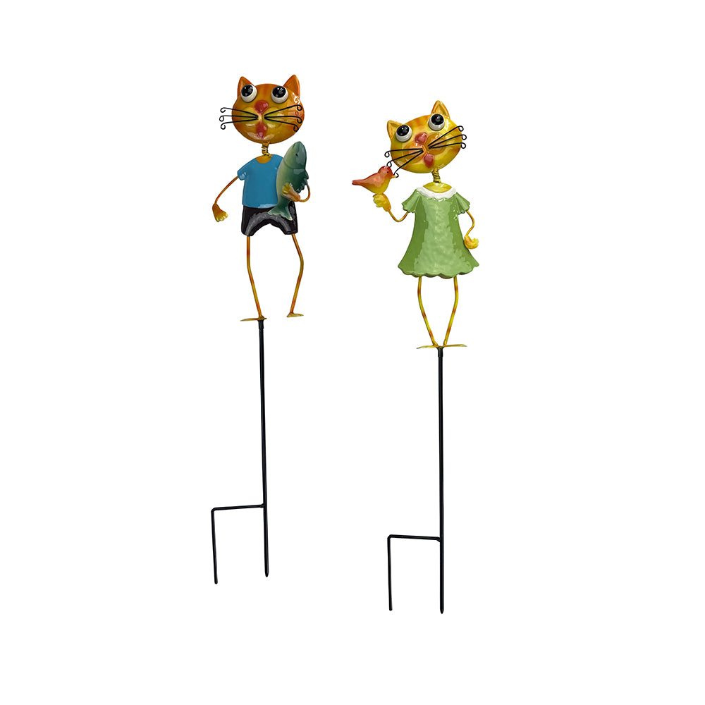 Stake Cats Set of 2