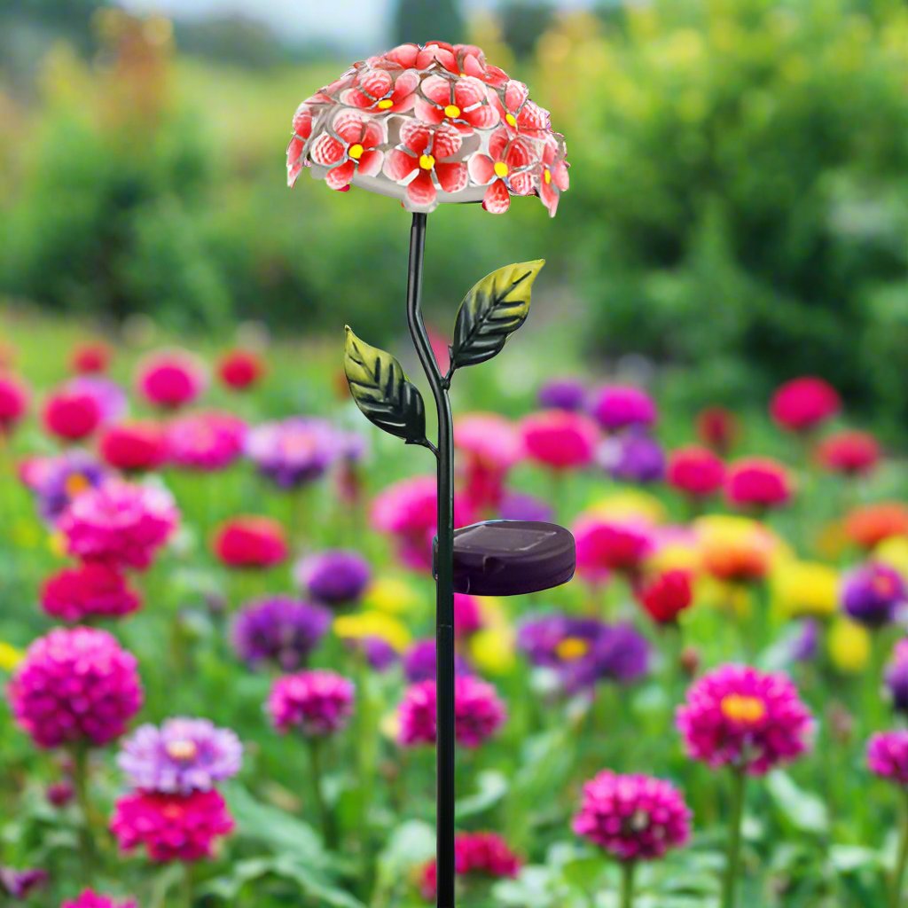 Stake Solar Flower Pink