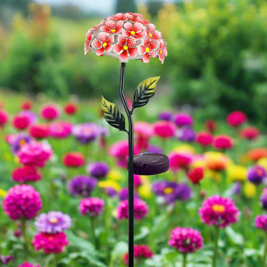 Stake Solar Flower Pink