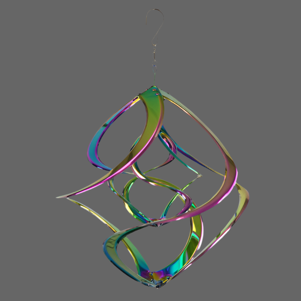 Double Cosmix Rainbow Wind Spinner - 14 inch