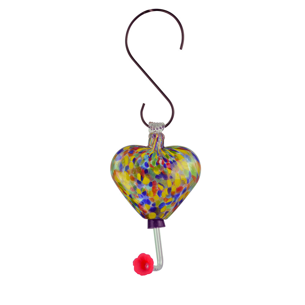 Hummingbird Feeder Heart Multi