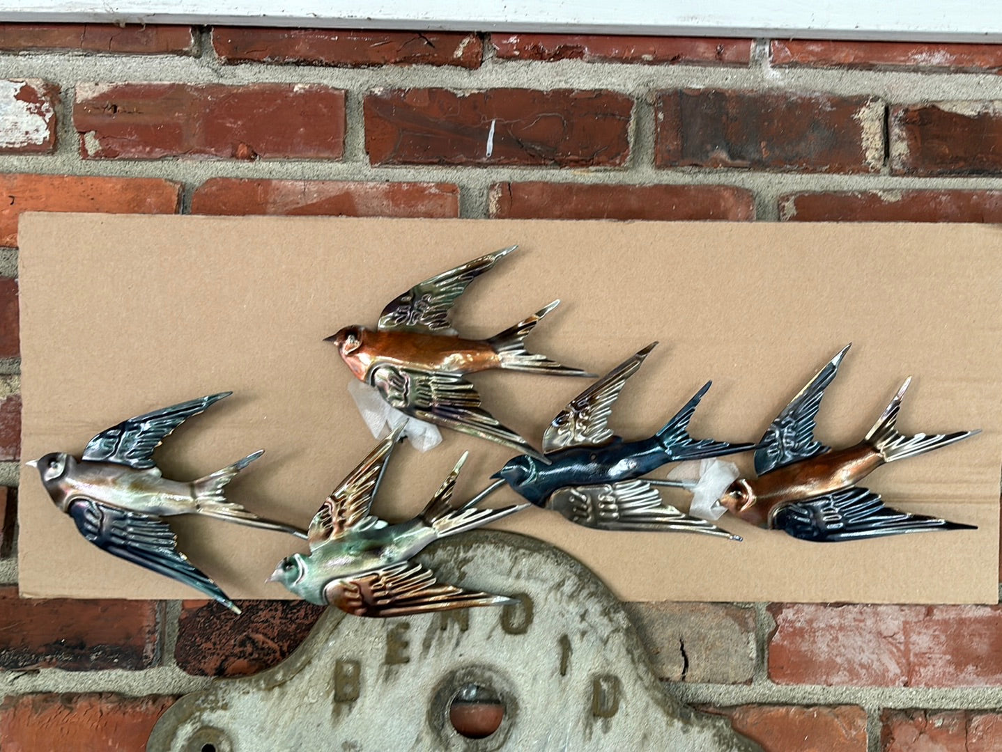 Metallic Barn Swallow, Wall Decor