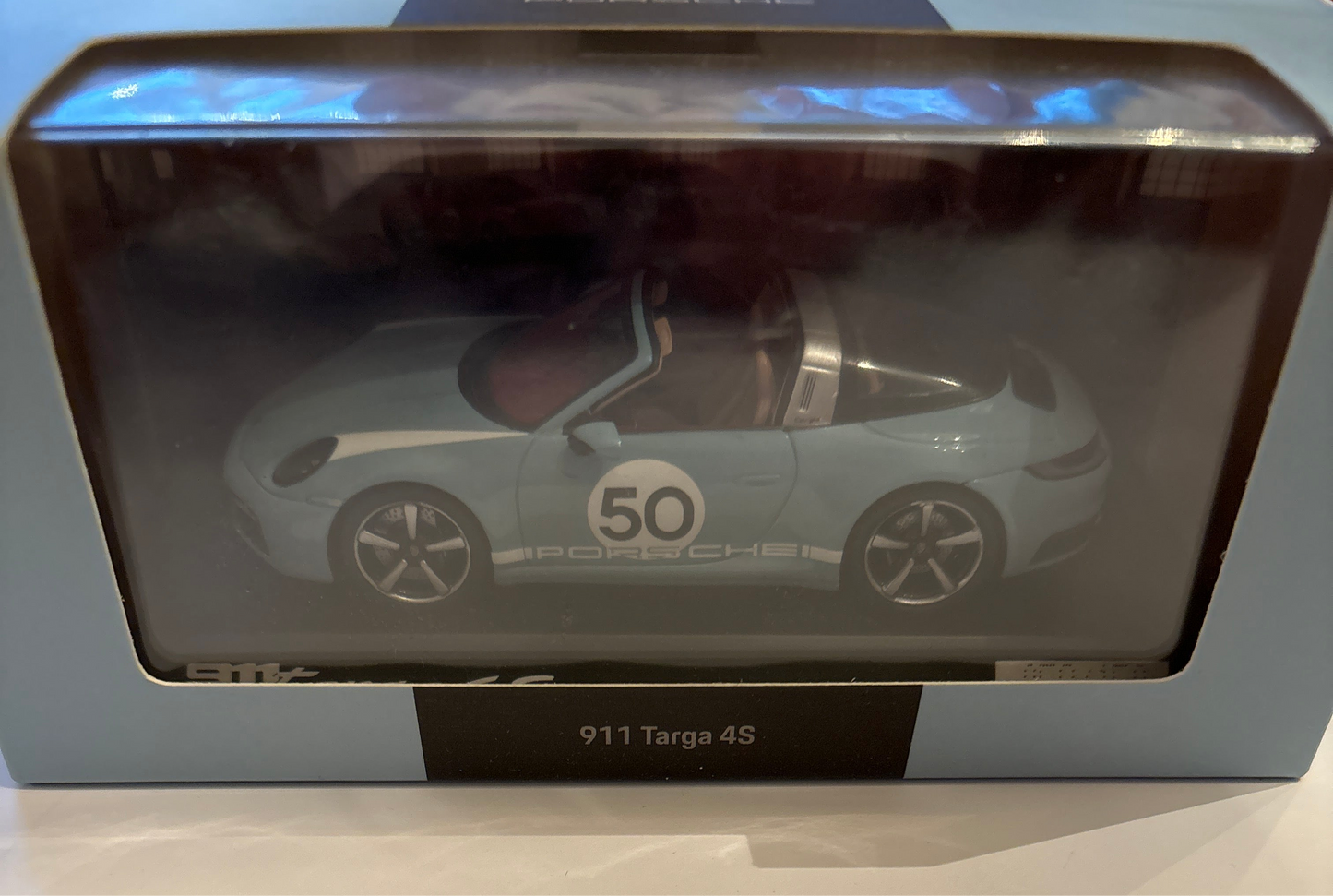 Porsche 911 Targa 4S Collector edition, 1:43 Spark Meissen Blue