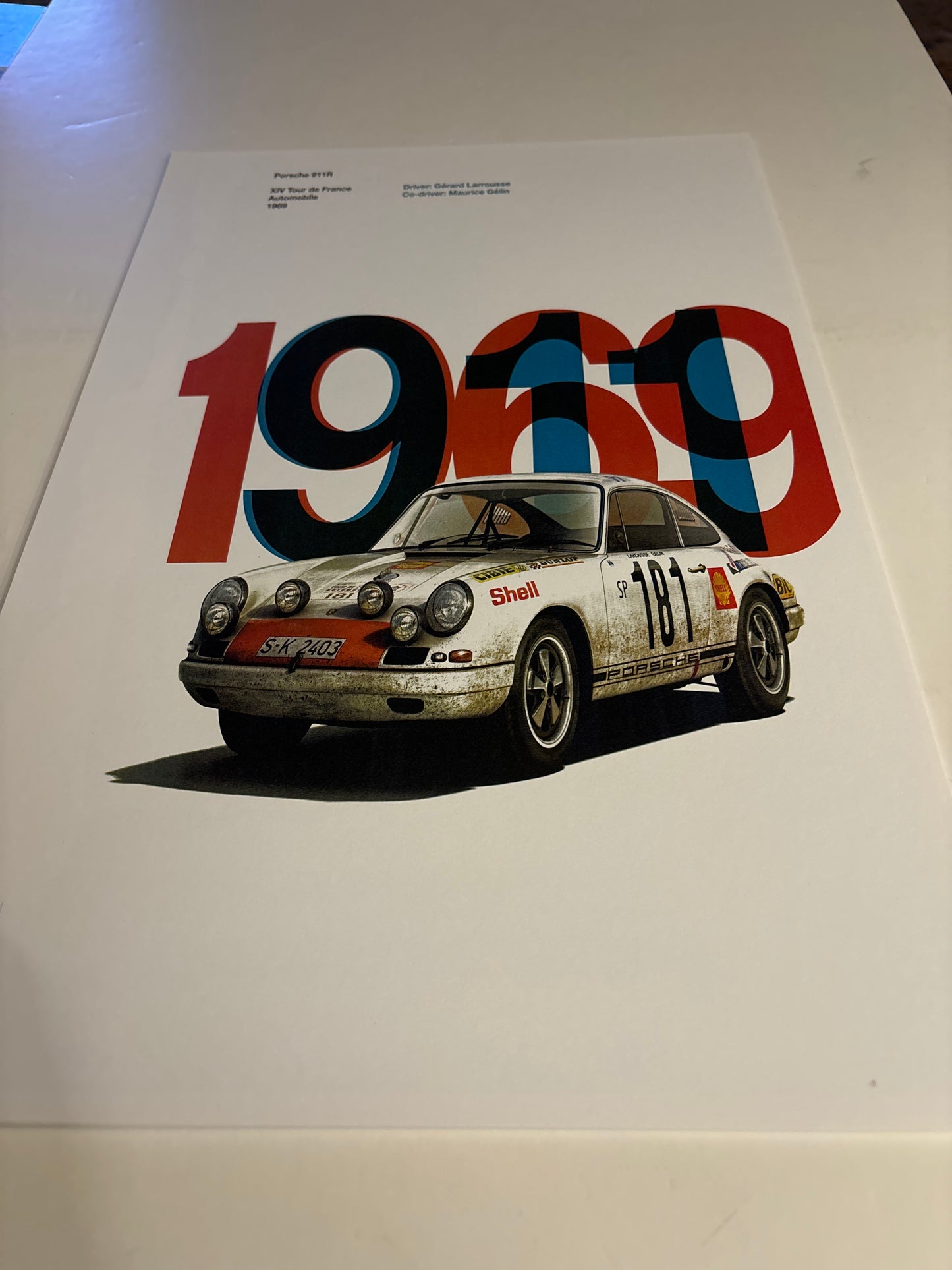 Tour de France, Porsche poster, 1969