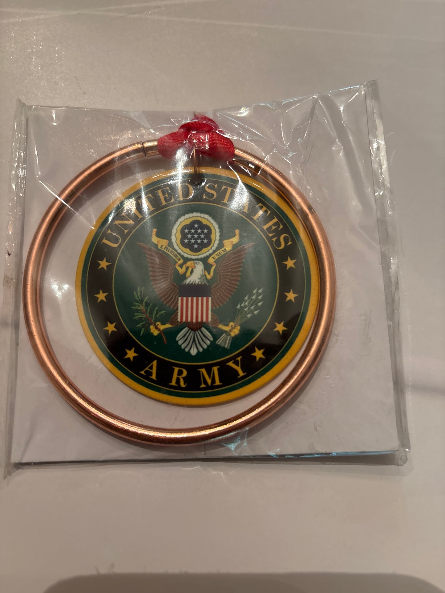 Army pendant, keepsake, honor of Veteran