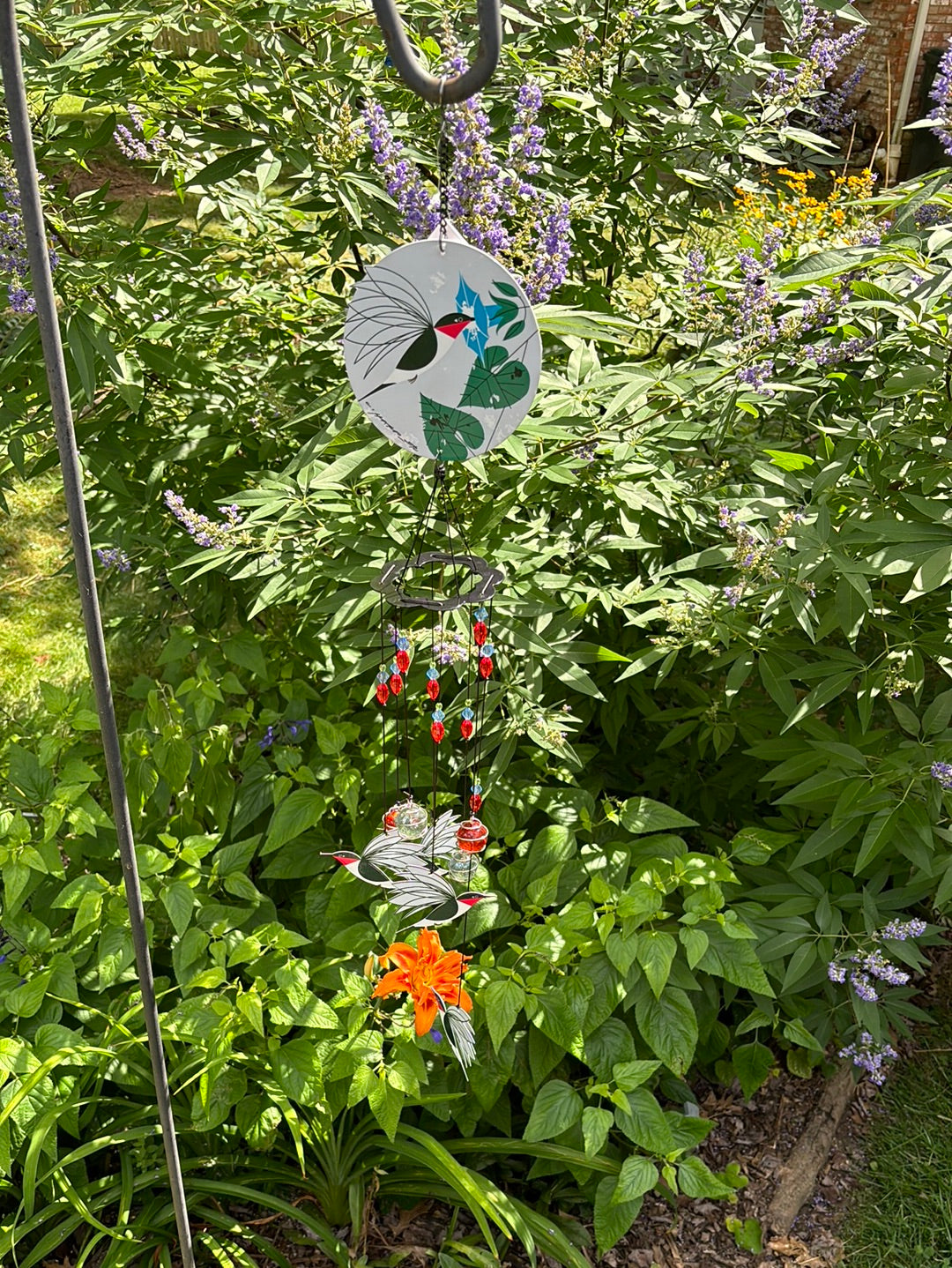 Charley Harper Spiral Chime Hummingbird