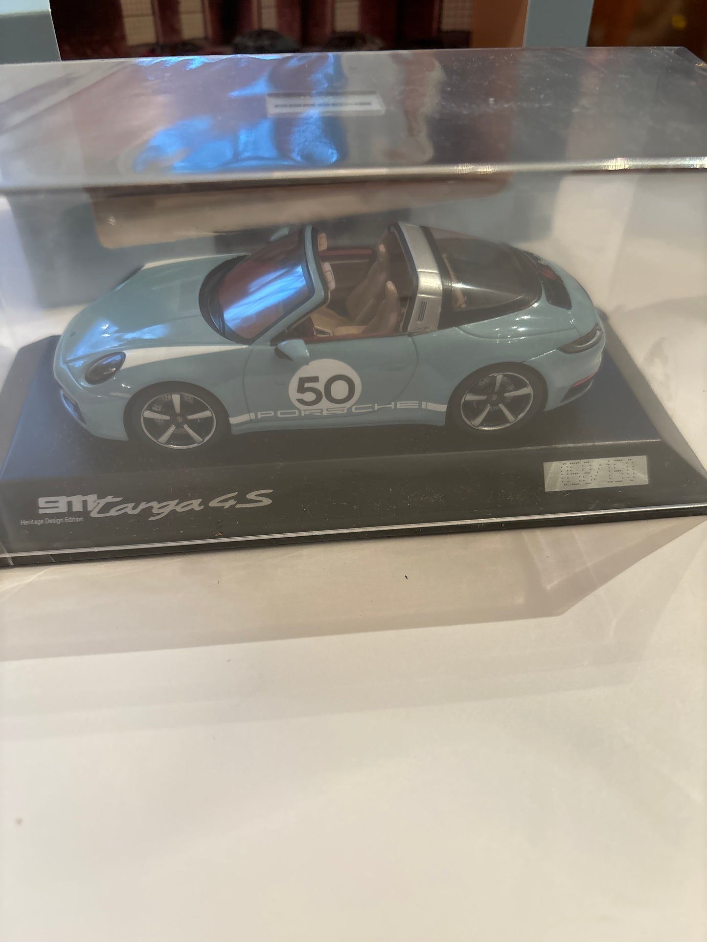Porsche 911 Targa 4S Collector edition, 1:43 Spark Meissen Blue