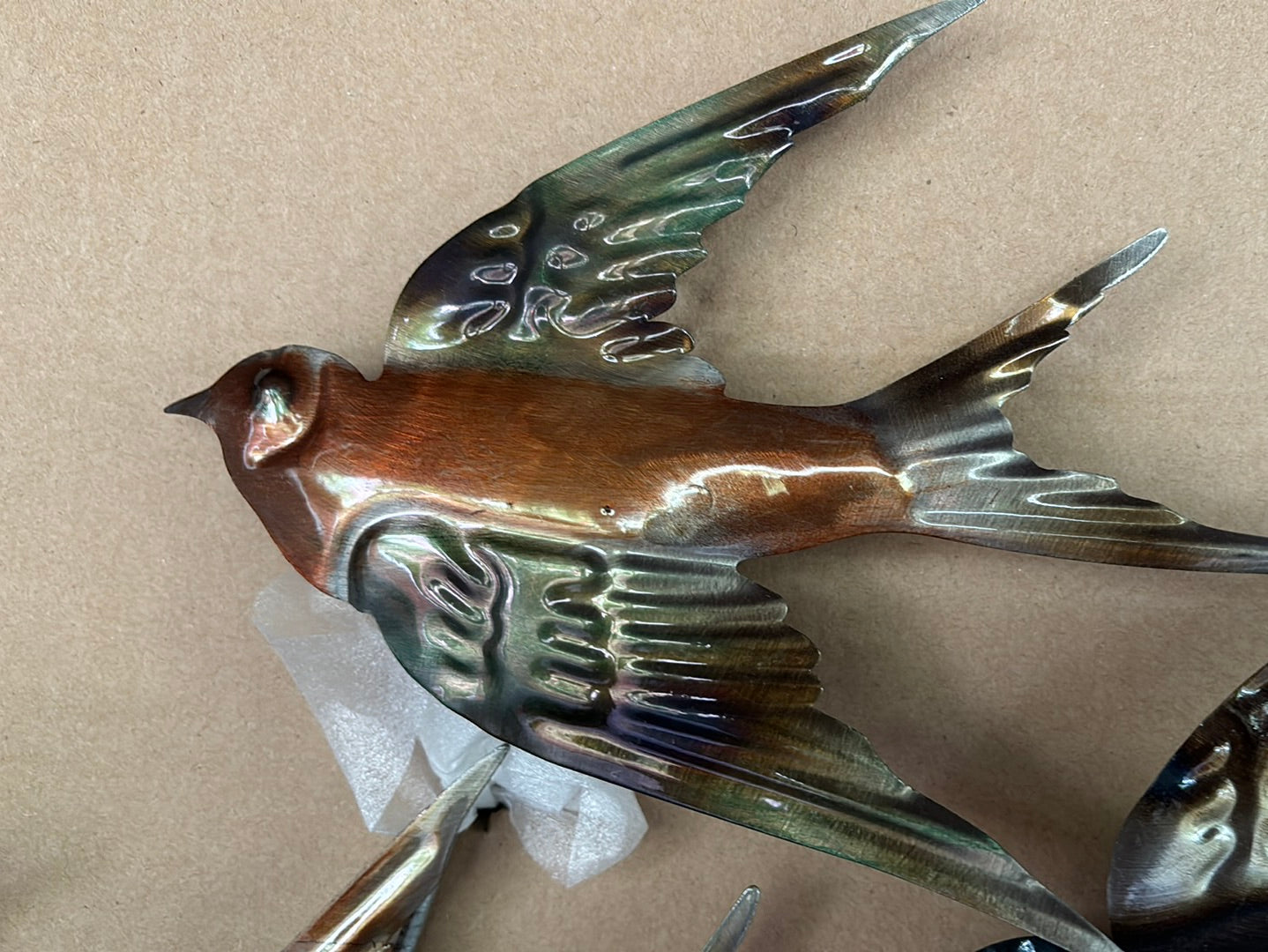 Metallic Barn Swallow, Wall Decor