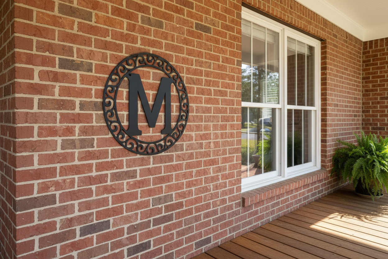 Personalized Metal Sign Custom Last Initial Your Family Initial Metal Sign