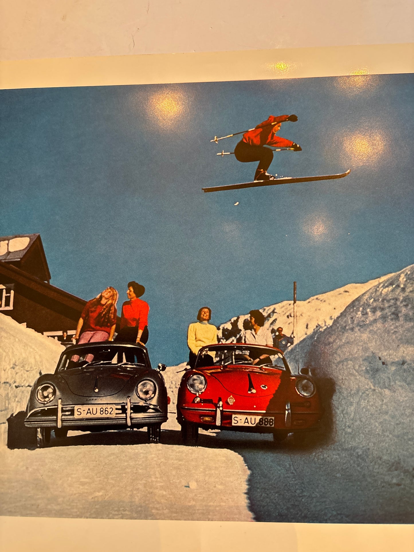 Vintage Porsche 356 poster 14 1/2 x 11