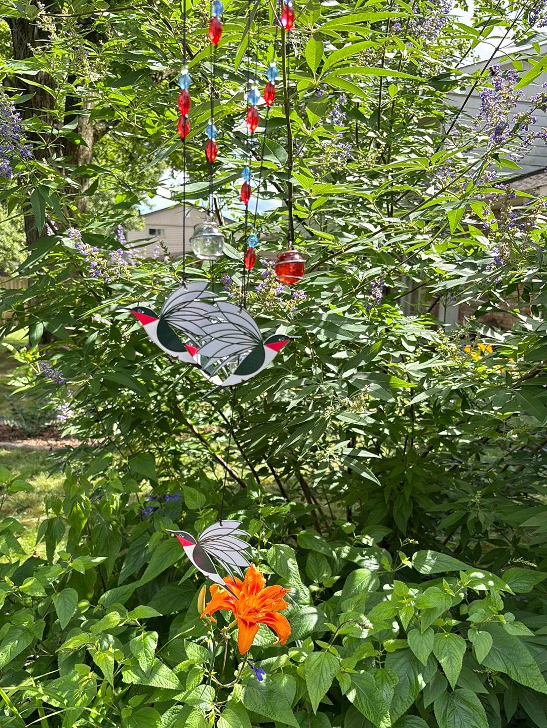 Charley Harper Spiral Chime Hummingbird