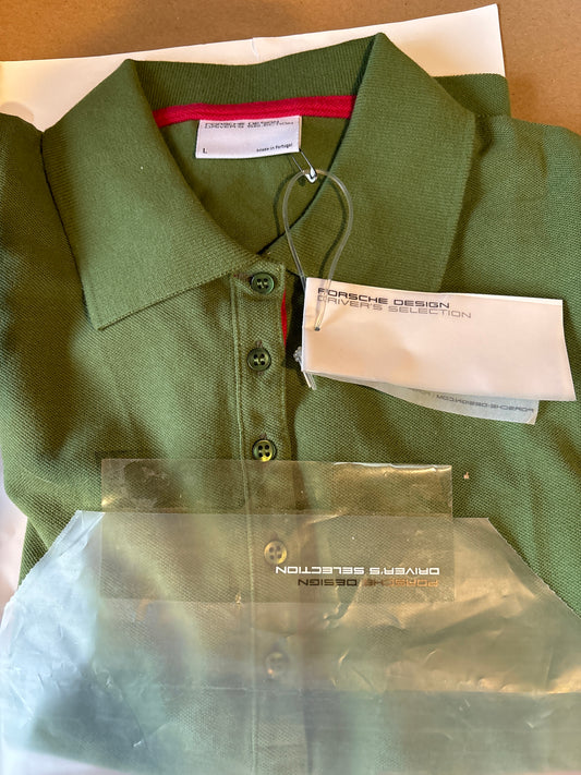 Porsche Design child large polo shirt Green unisex
