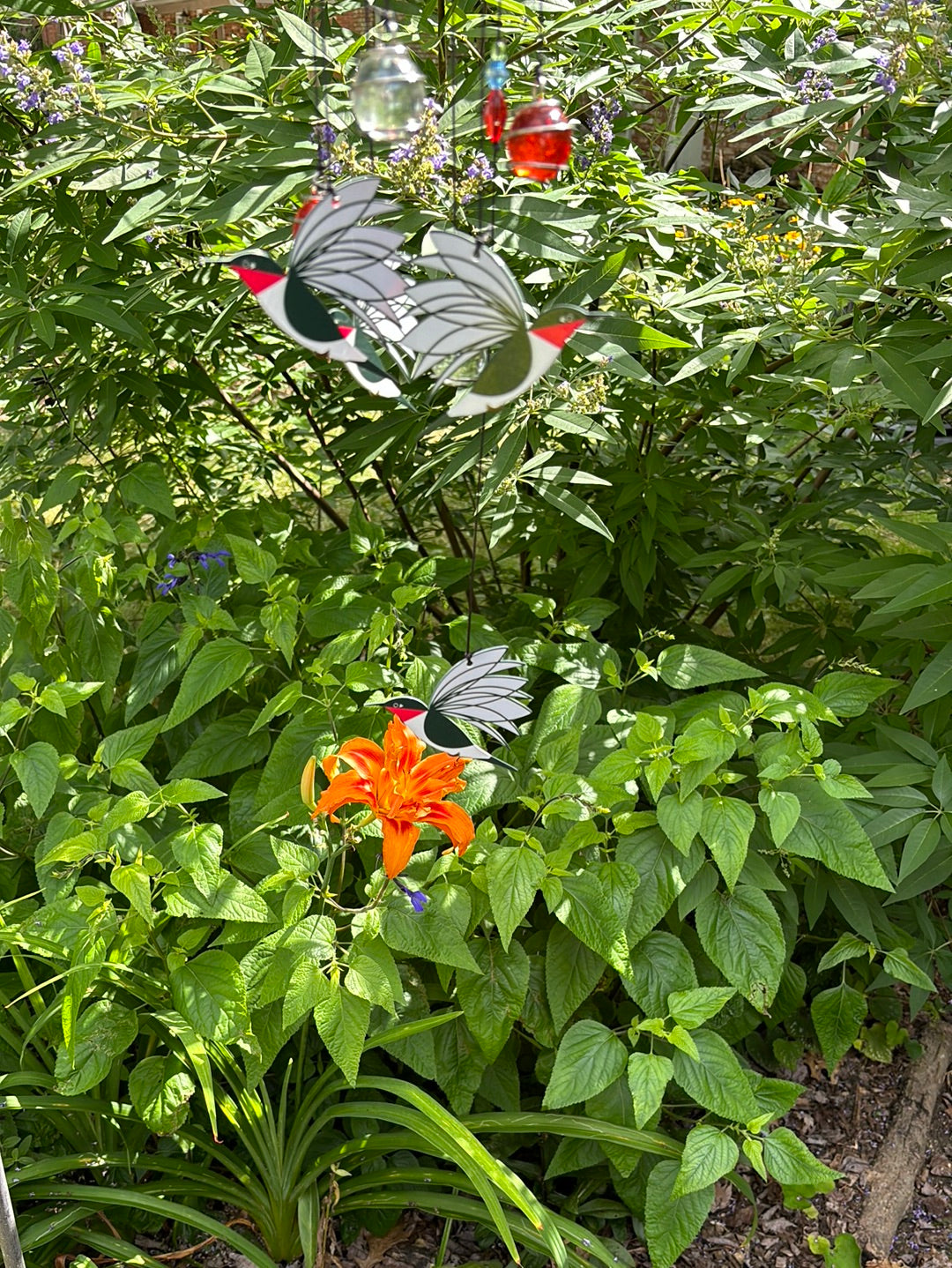 Charley Harper Spiral Chime Hummingbird