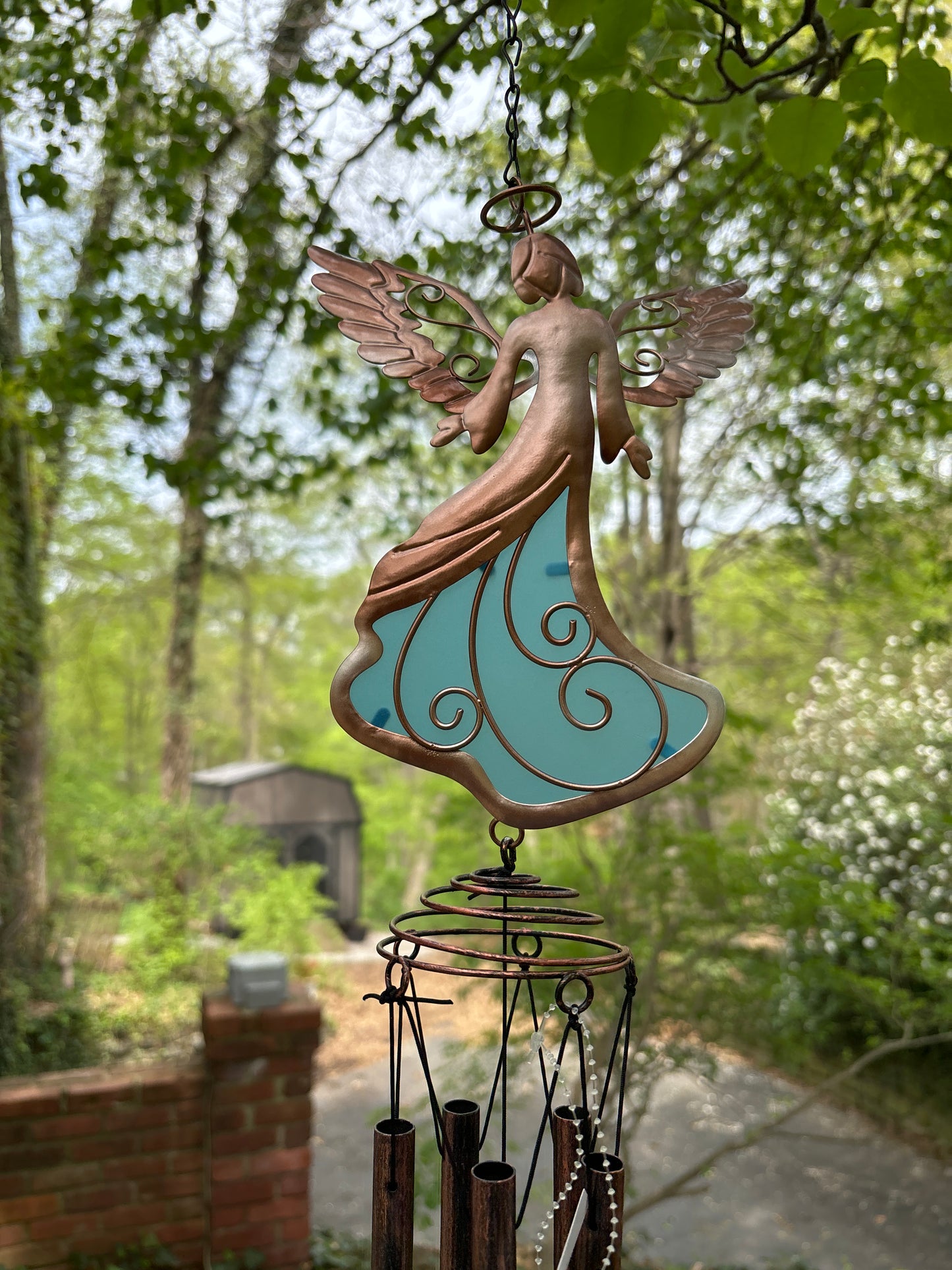 Angel Wind Chime Glows In The Dark 32 inches
