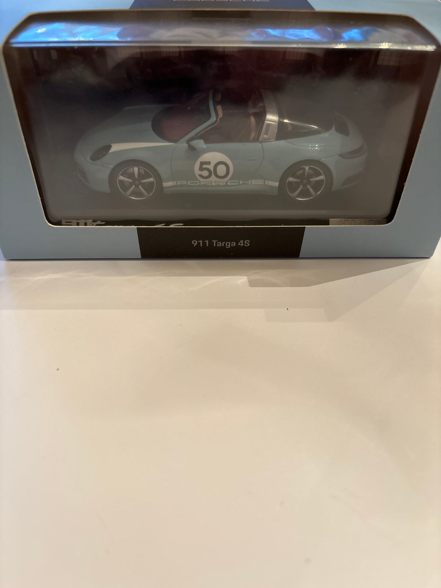 Porsche 911 Targa 4S Collector edition, 1:43 Spark Meissen Blue