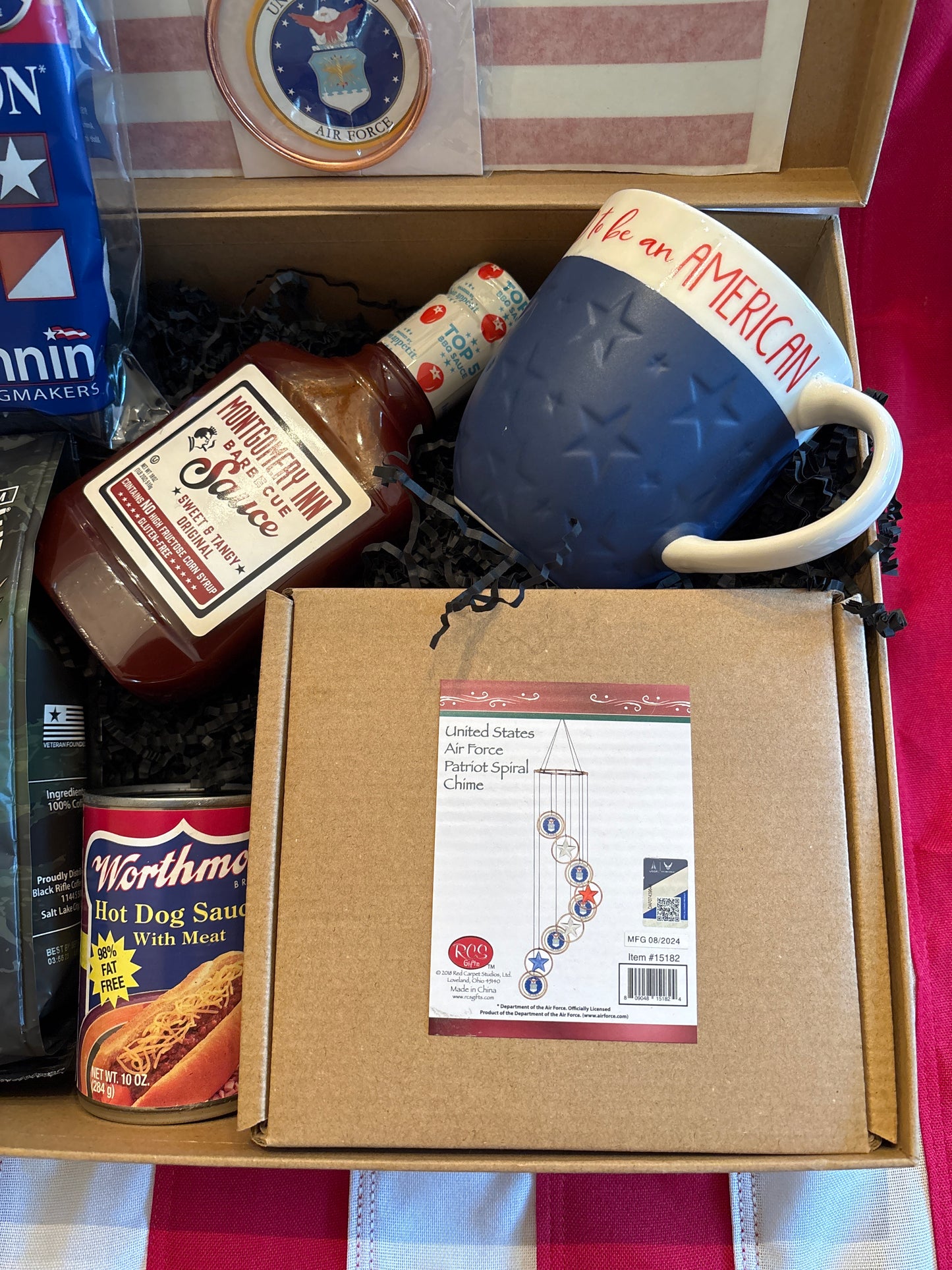 Happy Birthday🇺🇸,USA Air Force Commemorative Gift box Retired or Active service members 🙏🏻