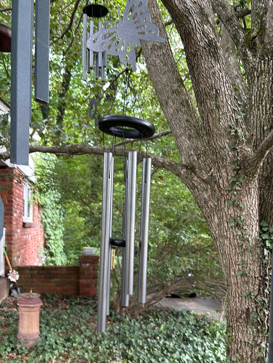 Wonderful butterfly wind chime tuned to the flight of the butterfly 41 inches