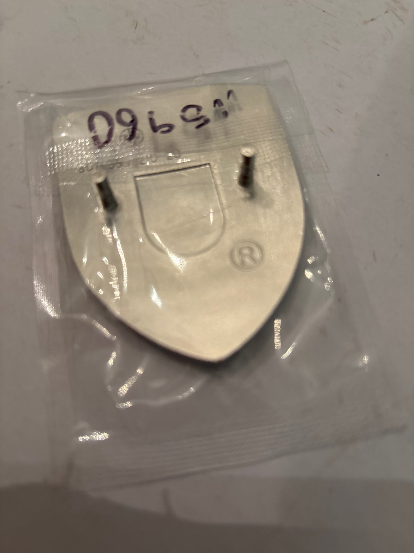 Porsche Crest hood badge green black with the Steel look