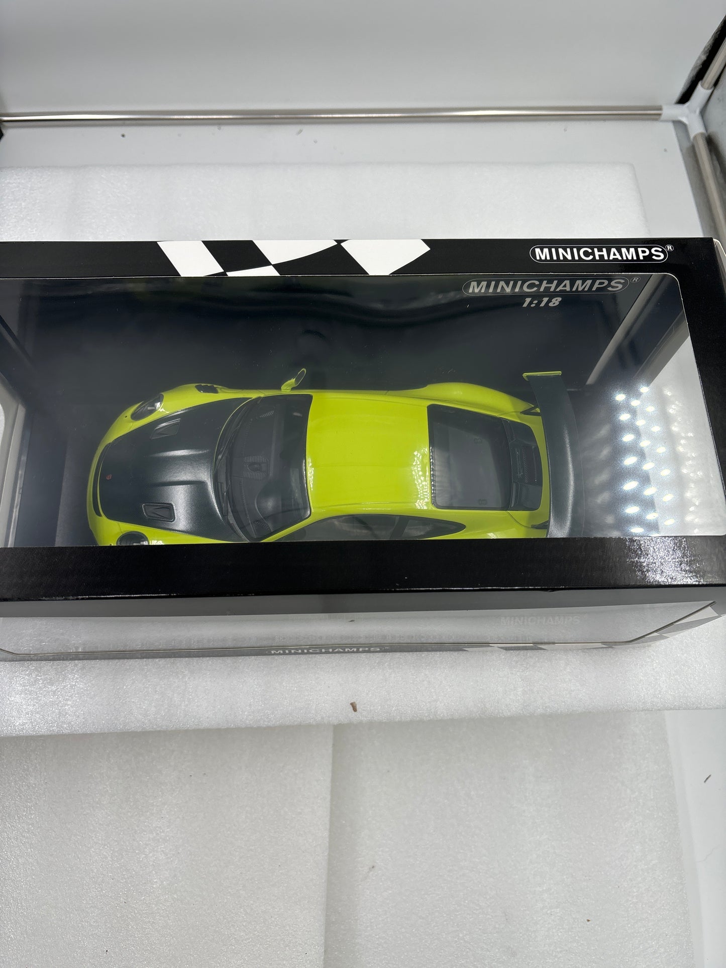 Porsche 911 GT2 RS mini champ 1 of 504 pieces made green 1:18