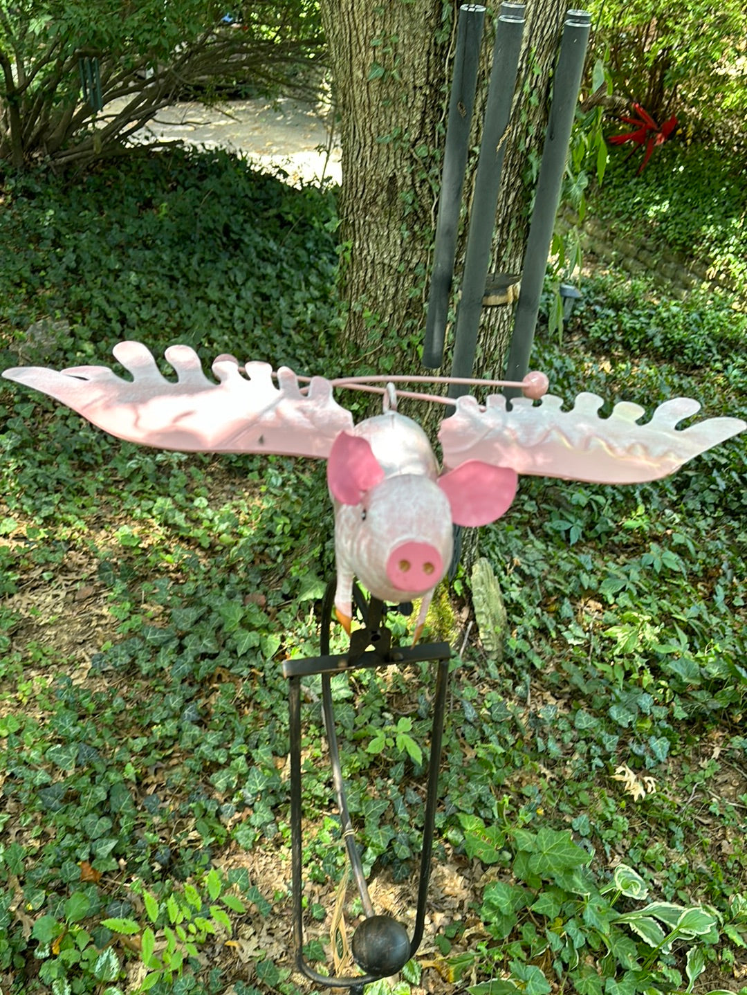 The Pink Rocker Balancing Flying Pig