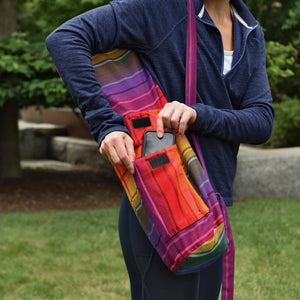 Guatemala Mayan Hand Woven Yoga Bag | Bright Rainbow