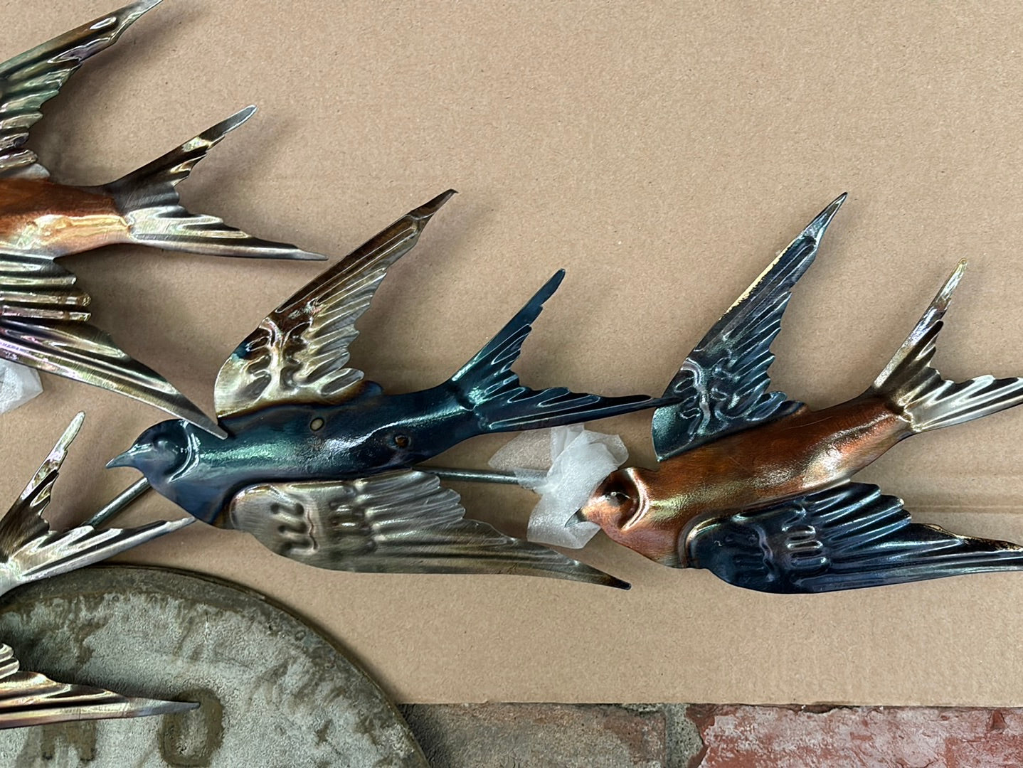 Metallic Barn Swallow, Wall Decor