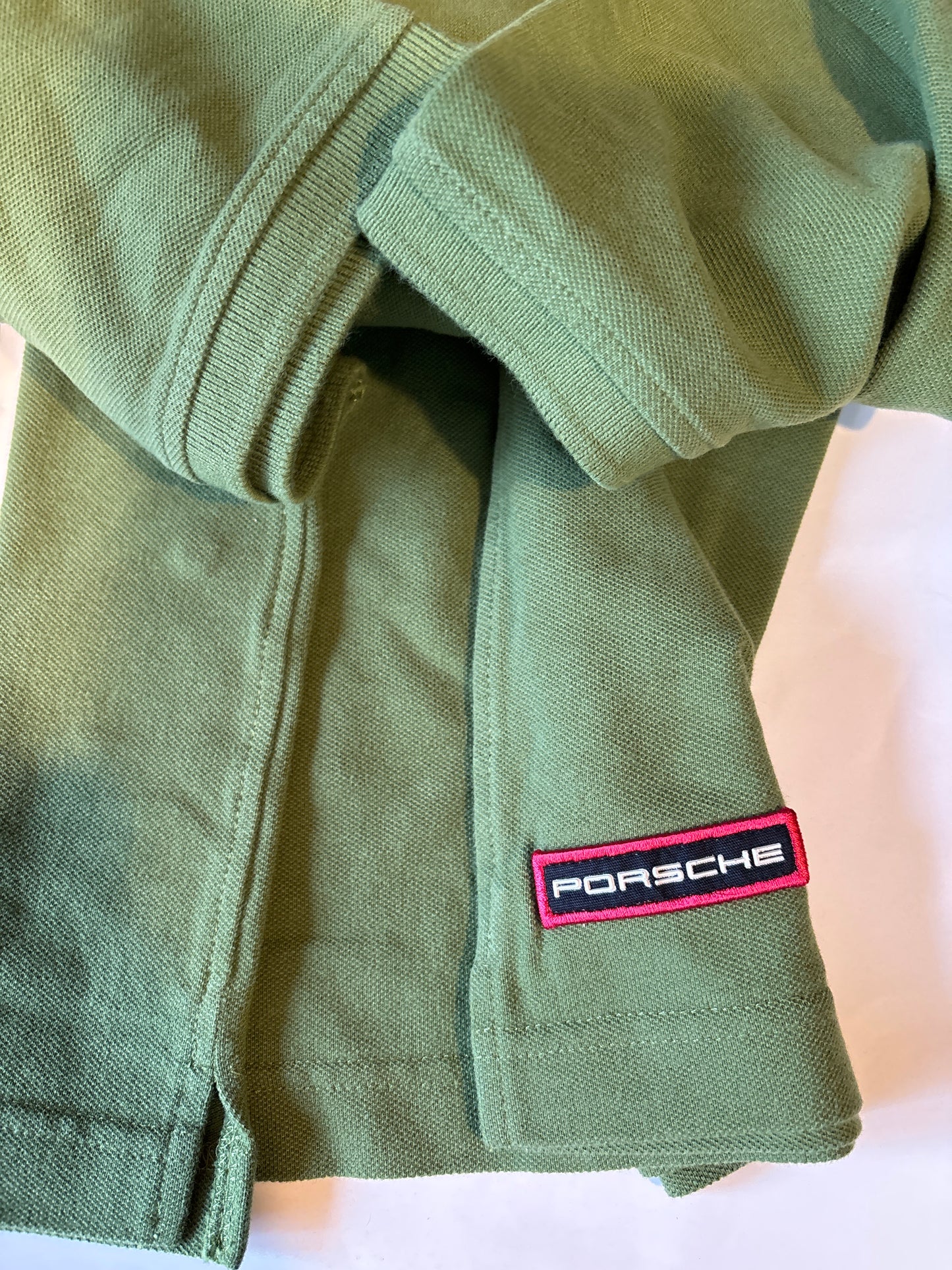 Porsche Design child large polo shirt Green unisex