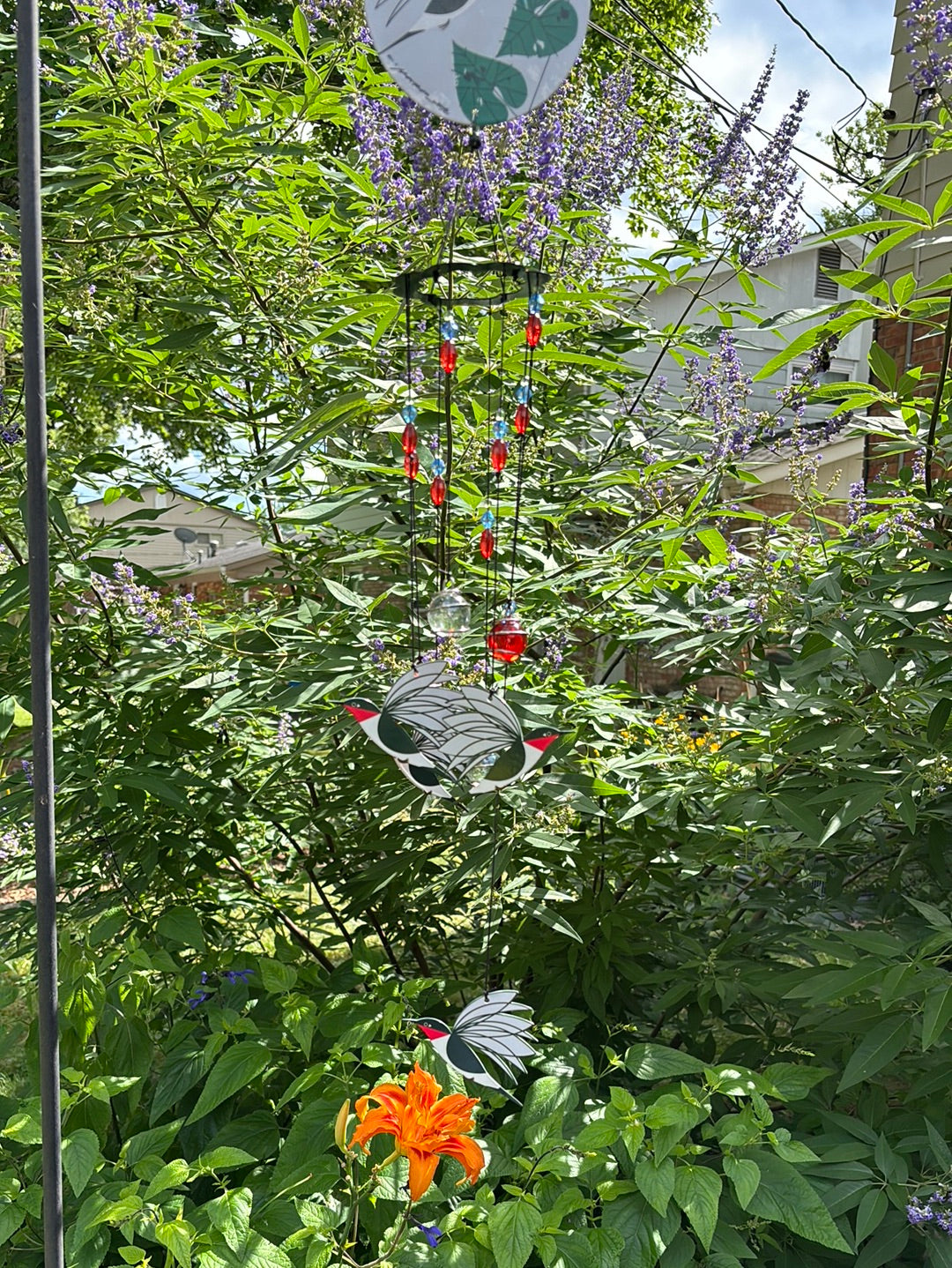 Charley Harper Spiral Chime Hummingbird