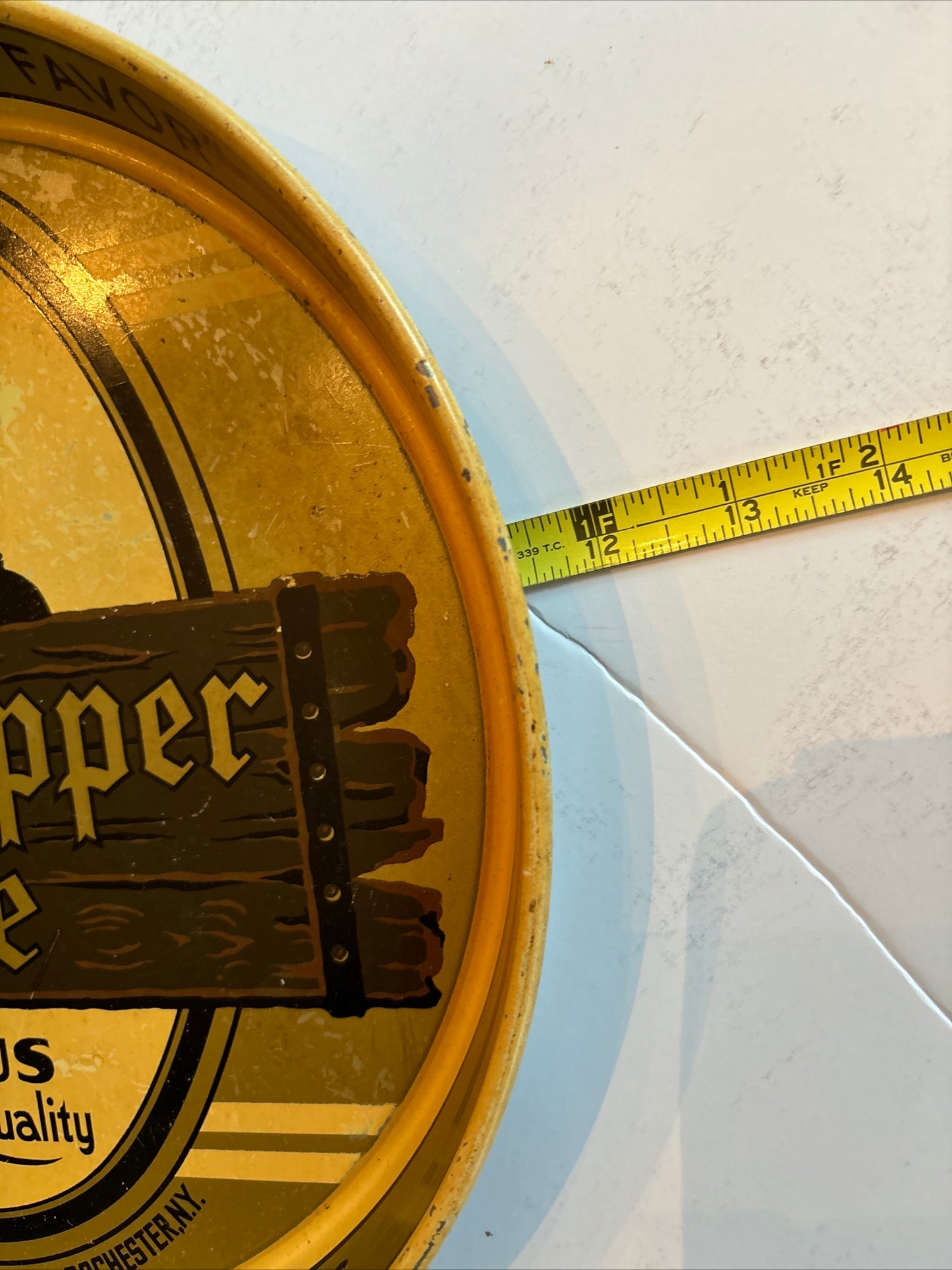 Rare Vintage Beer Tray Old Topper Ale, Rochester New York Beer