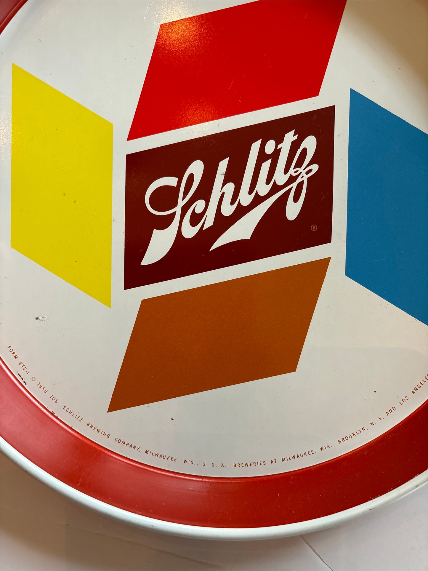 Rare Vintage Beer Tray Schiitz Beer
