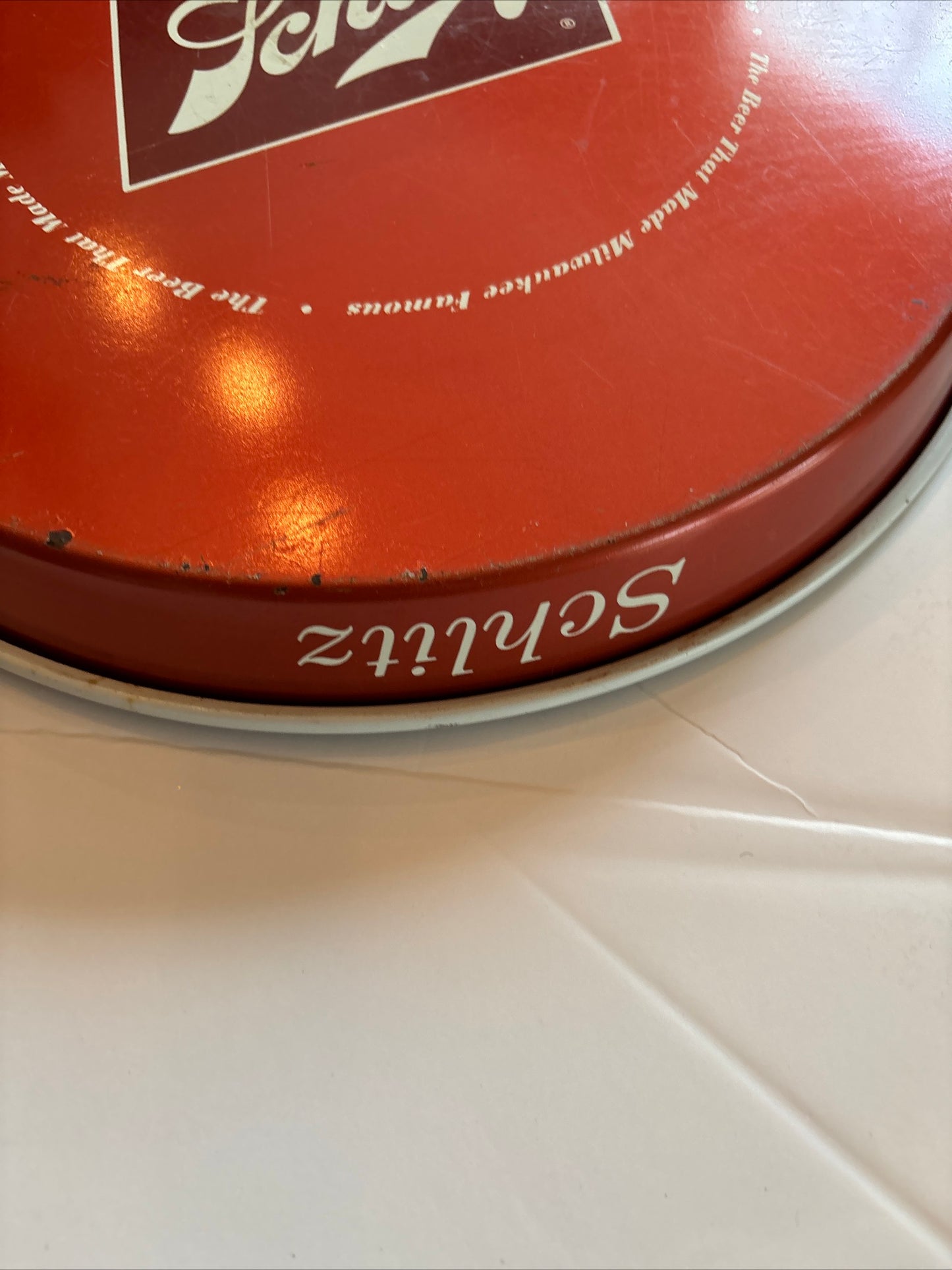 Rare Vintage Beer Tray Schiitz Beer