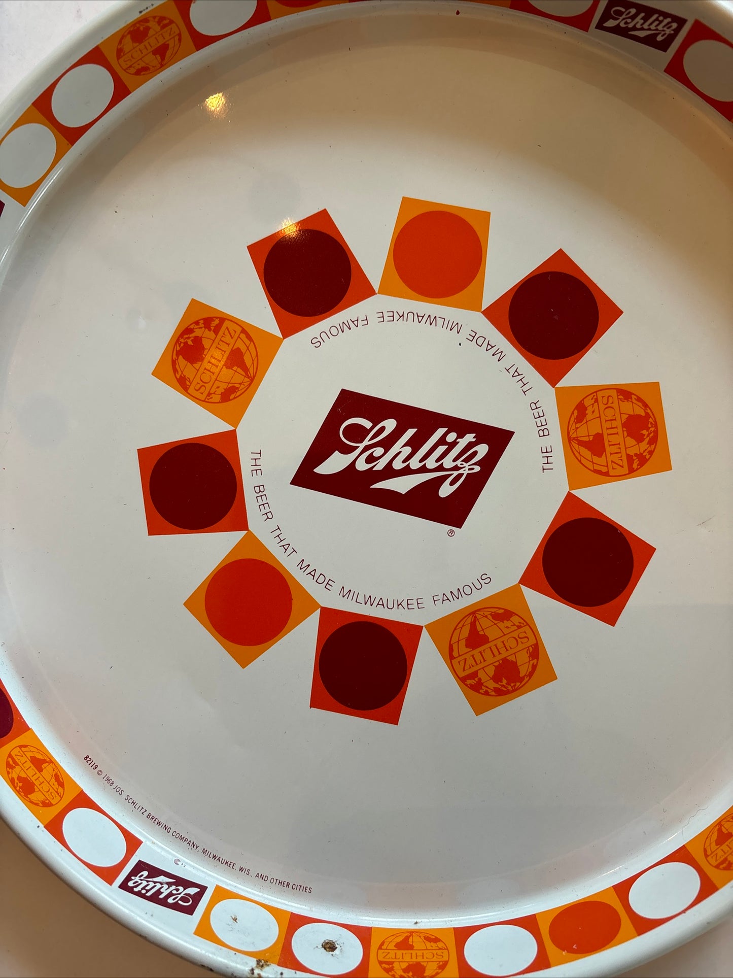 Rare Vintage Beer Bar Tray Schlitz Beer