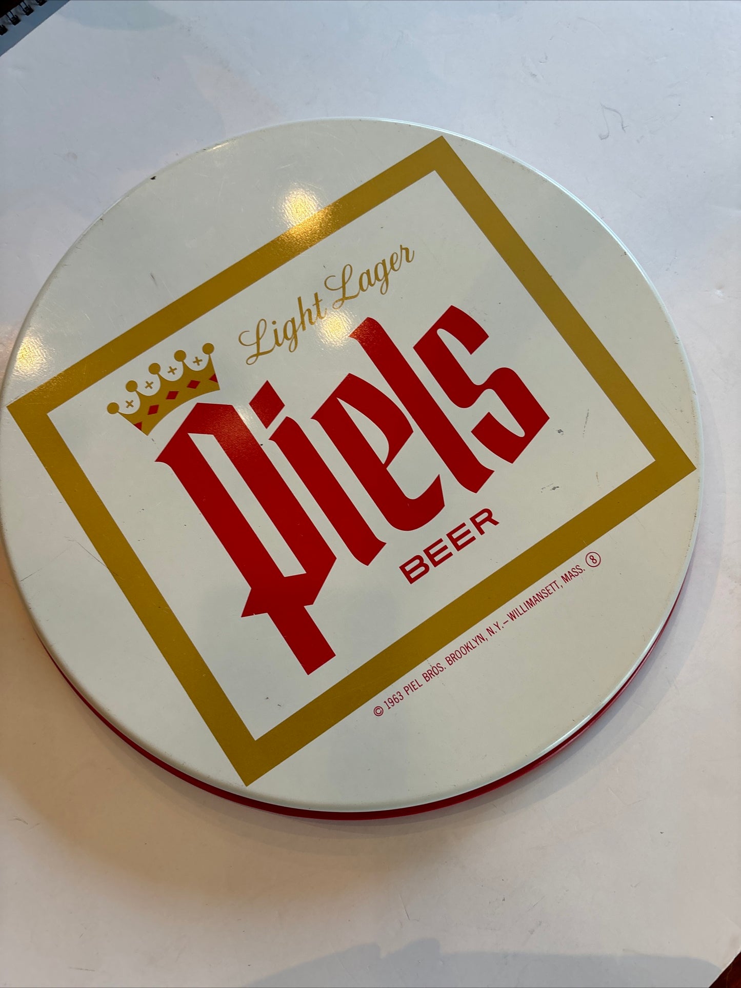 Rare Vintage Beer Bar Tray Piel’s Brooklyn, New York