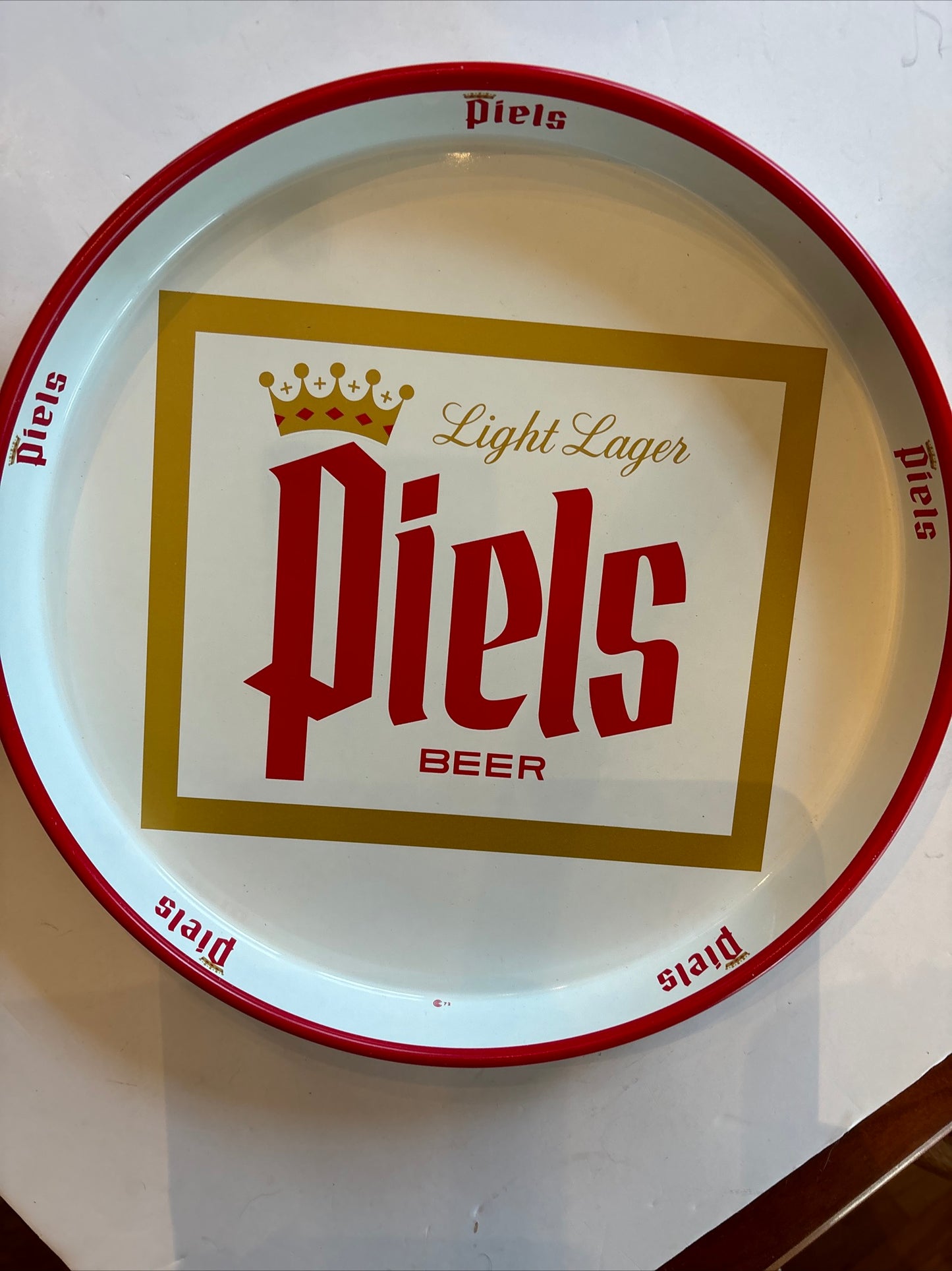 Rare Vintage Beer Bar Tray Piel’s Brooklyn, New York