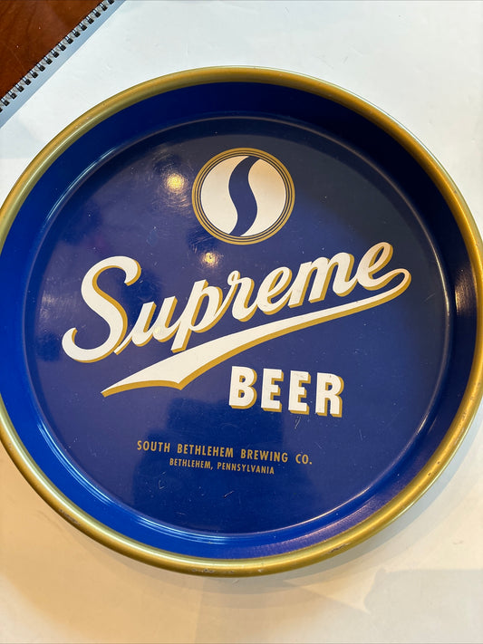 Rare Vintage Beer Bar Tray Supreme Beer, Bethlehem PA