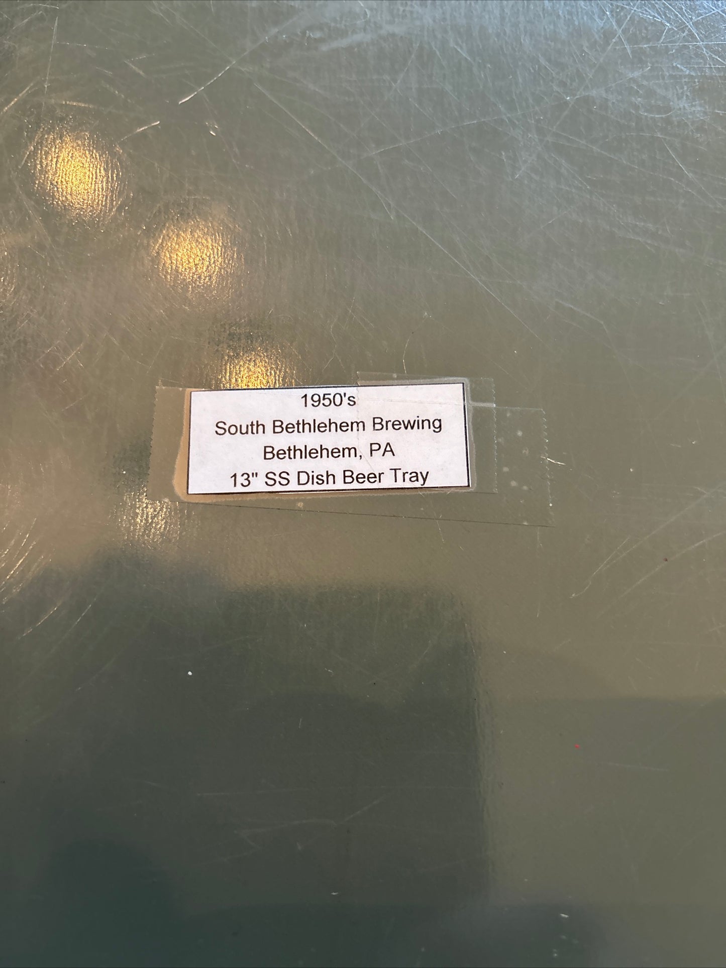 Rare Vintage Beer Bar Tray Supreme Beer, Bethlehem PA