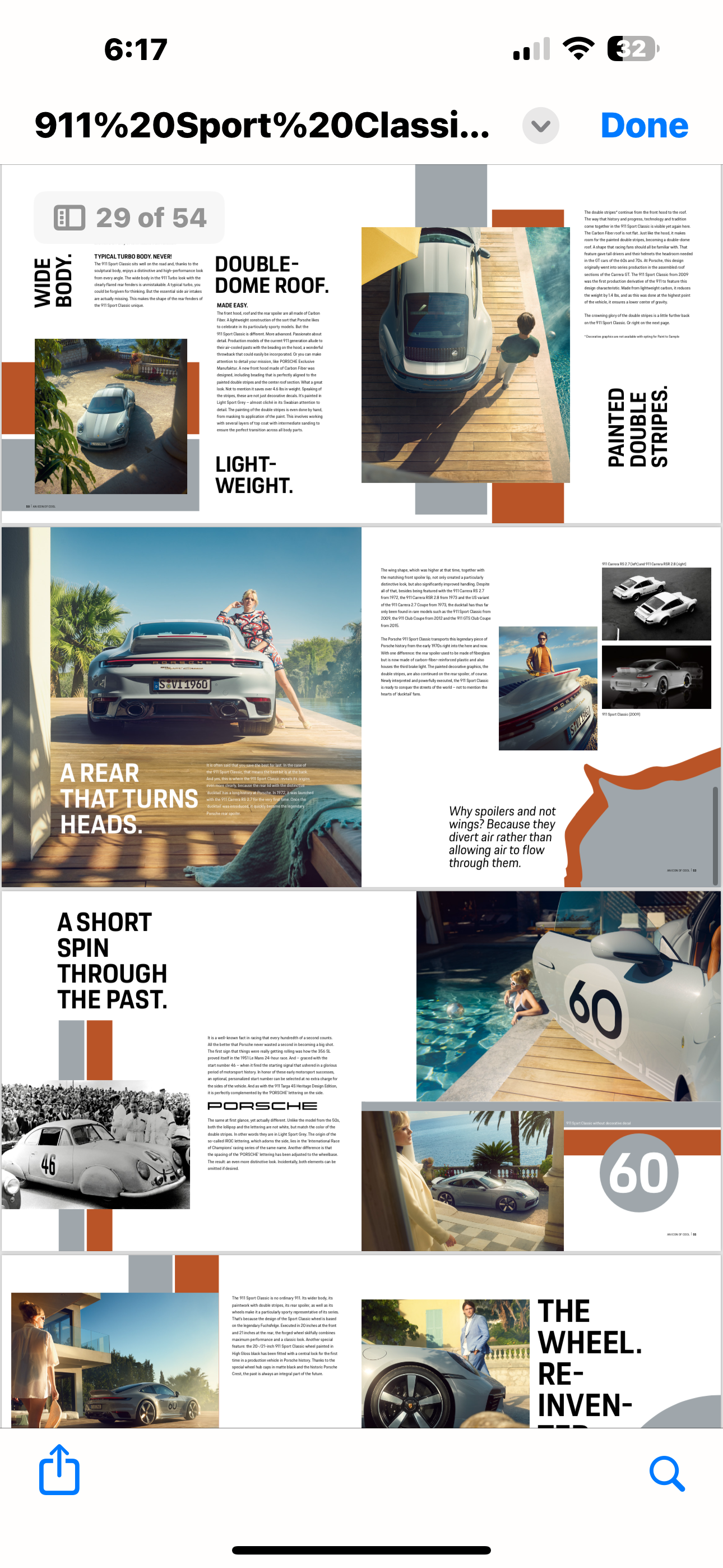 RARE PORSCHE OFFICIAL 911 SPORT CLASSIC PRESTIGE SALES BROCHURE USA ED2023