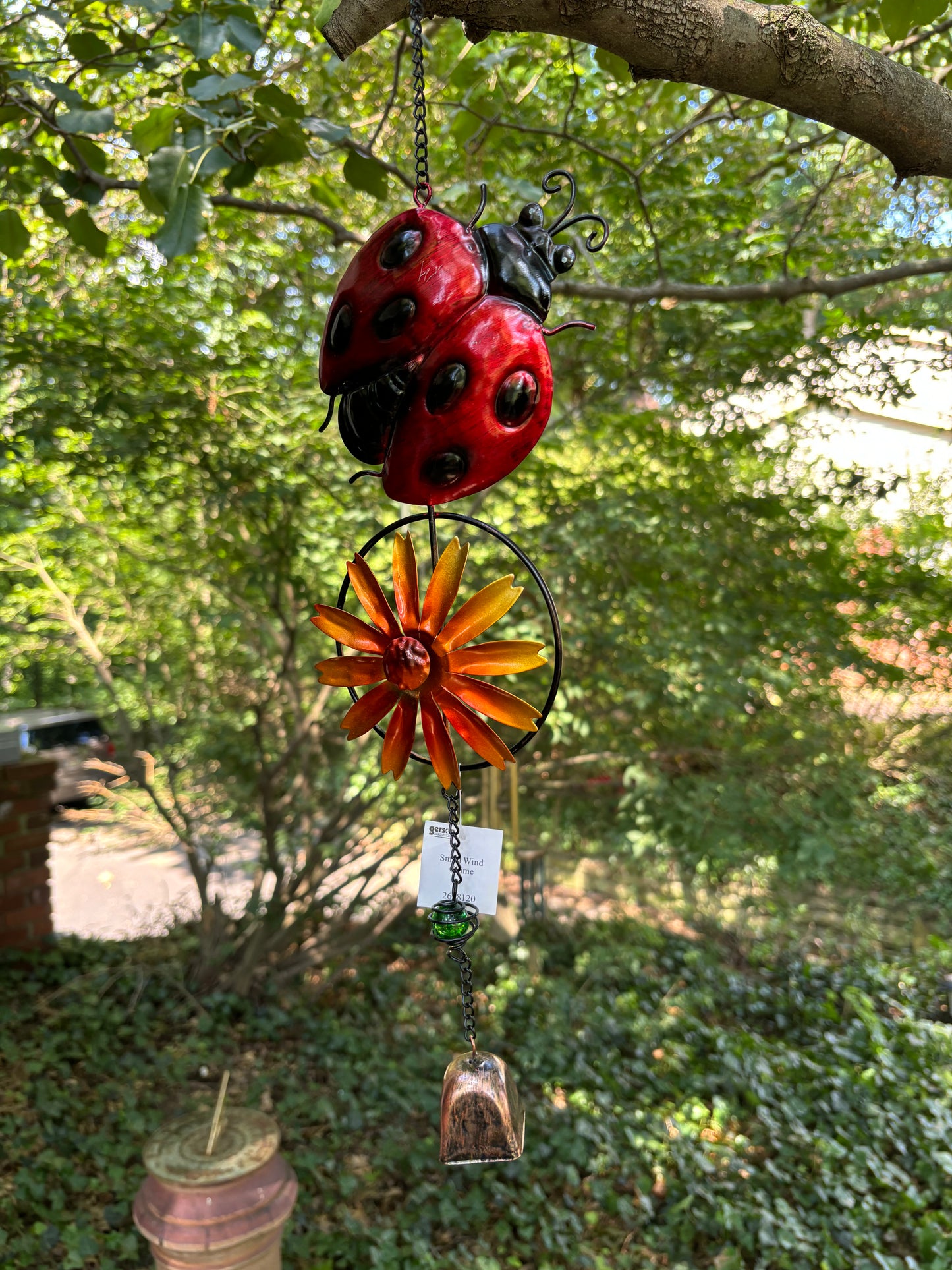 Ladybug Spinner With Bell Chime