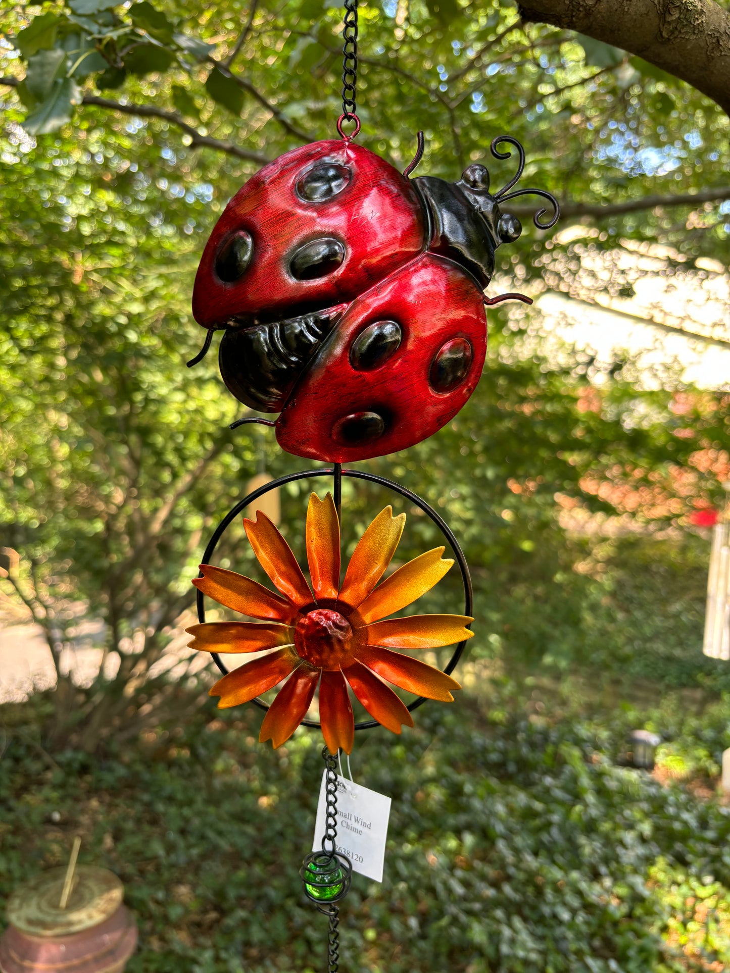 Ladybug Spinner With Bell Chime