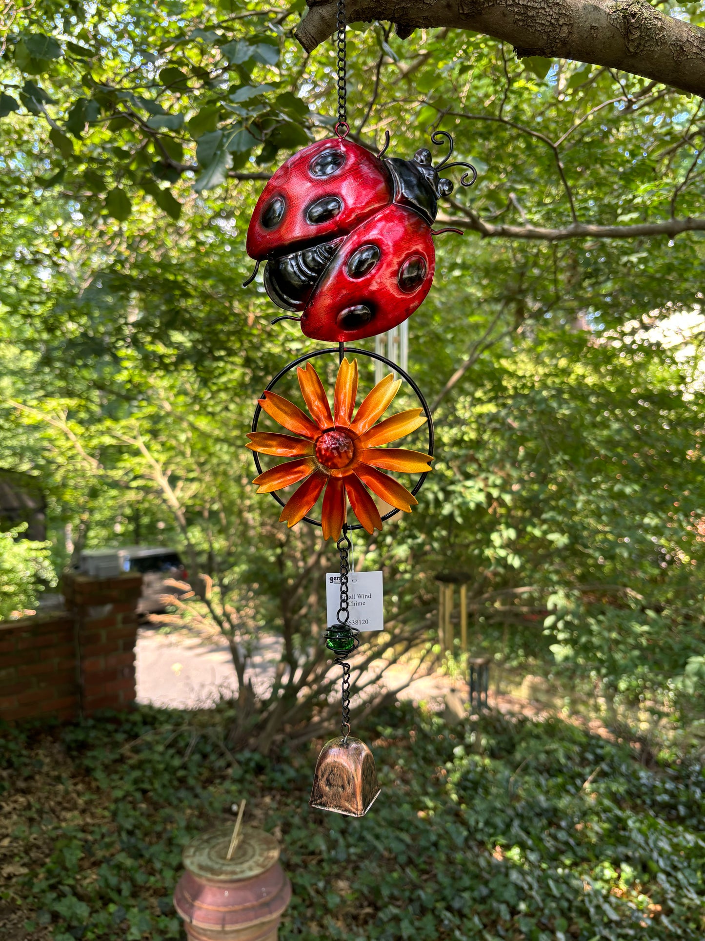 Ladybug Spinner With Bell Chime