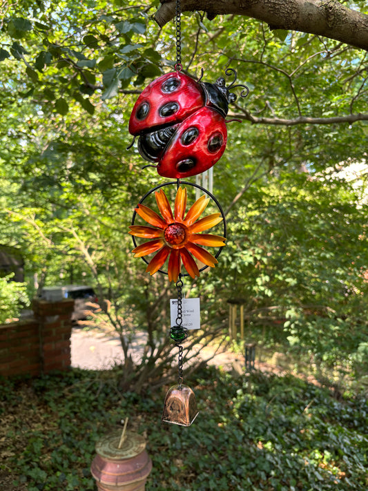 Ladybug Spinner With Bell Chime