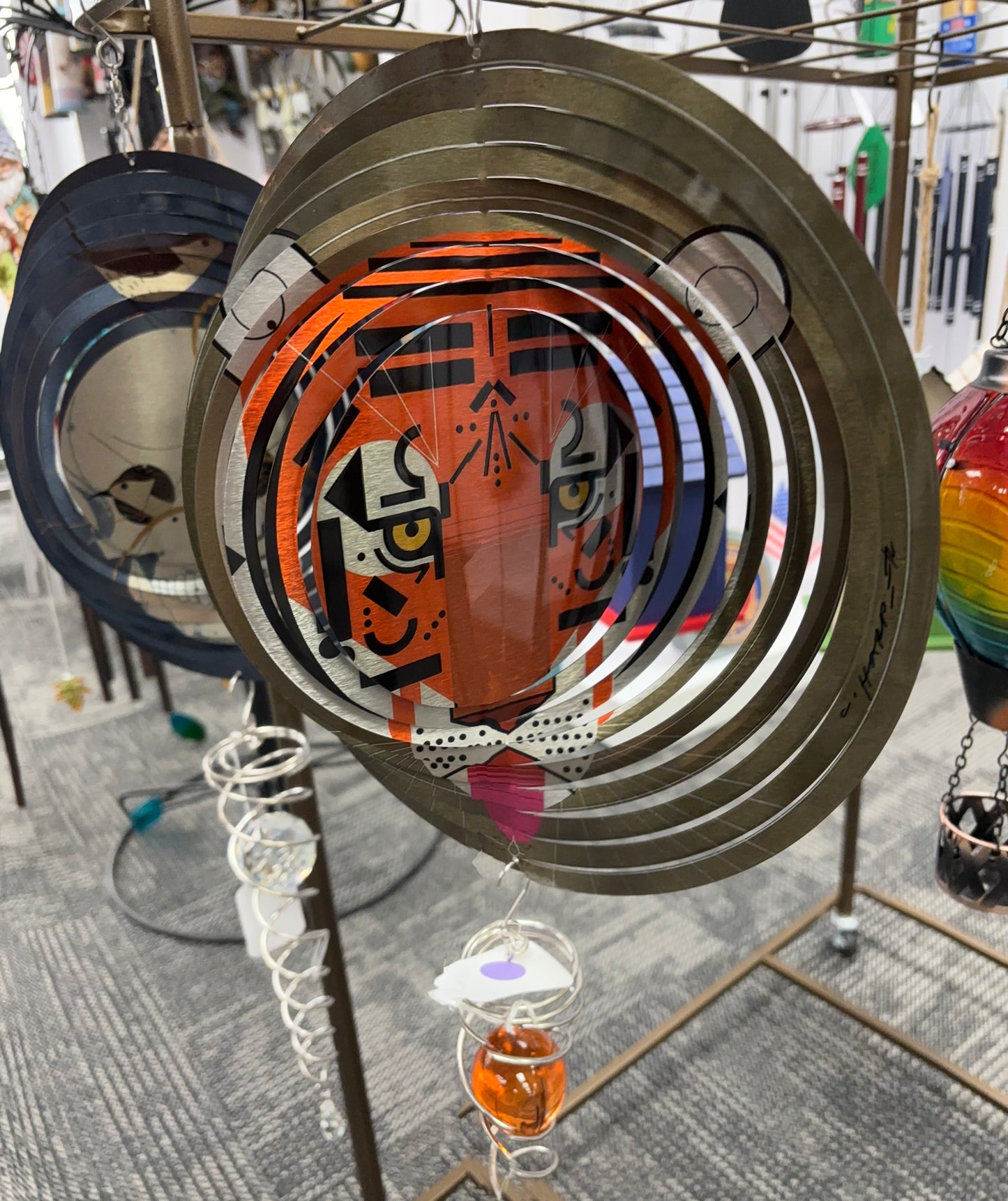 New Charley Harper Cool Bengal Tiger Cincy Suncatcher