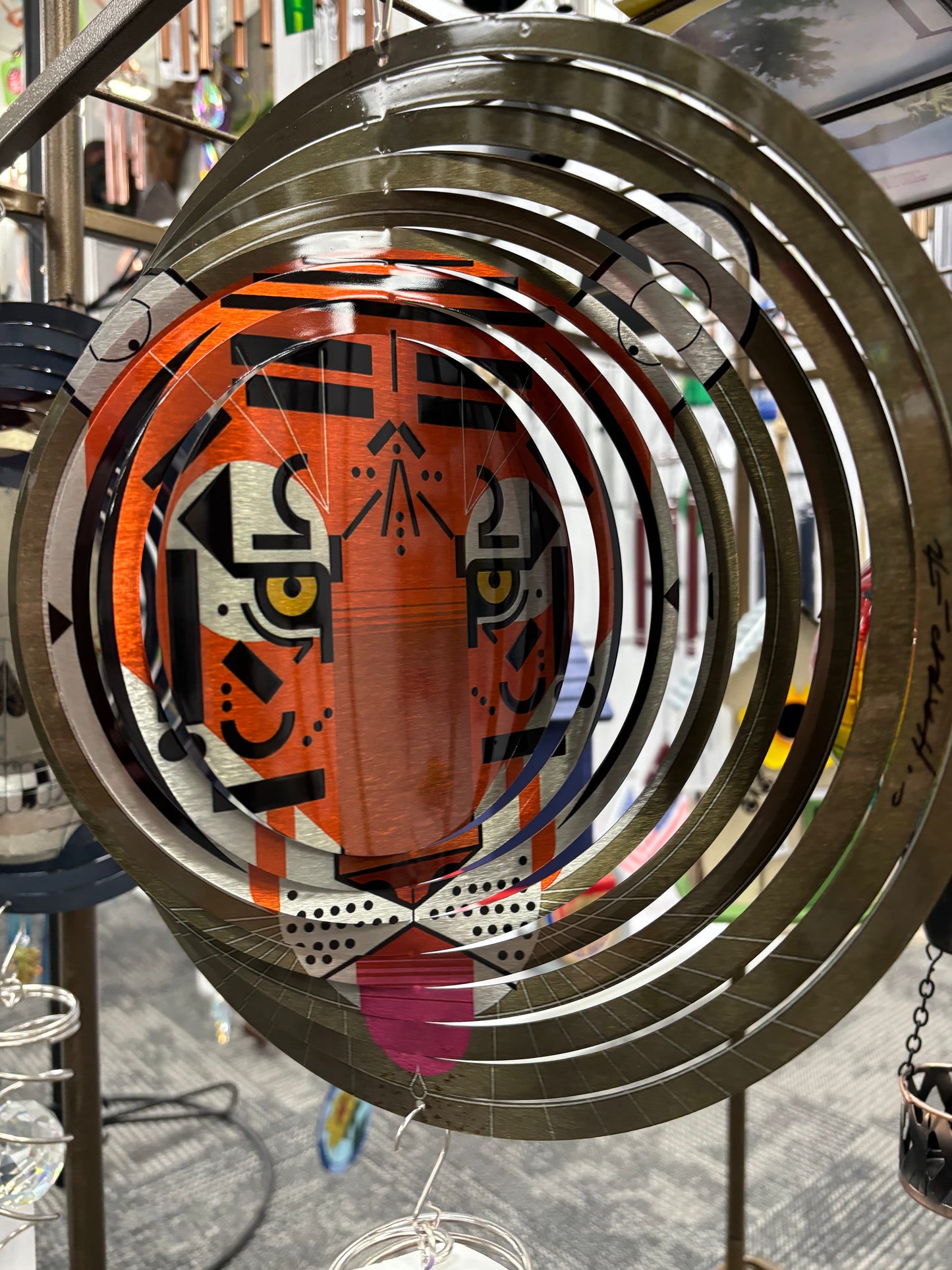 New Charley Harper Cool Bengal Tiger Cincy Suncatcher